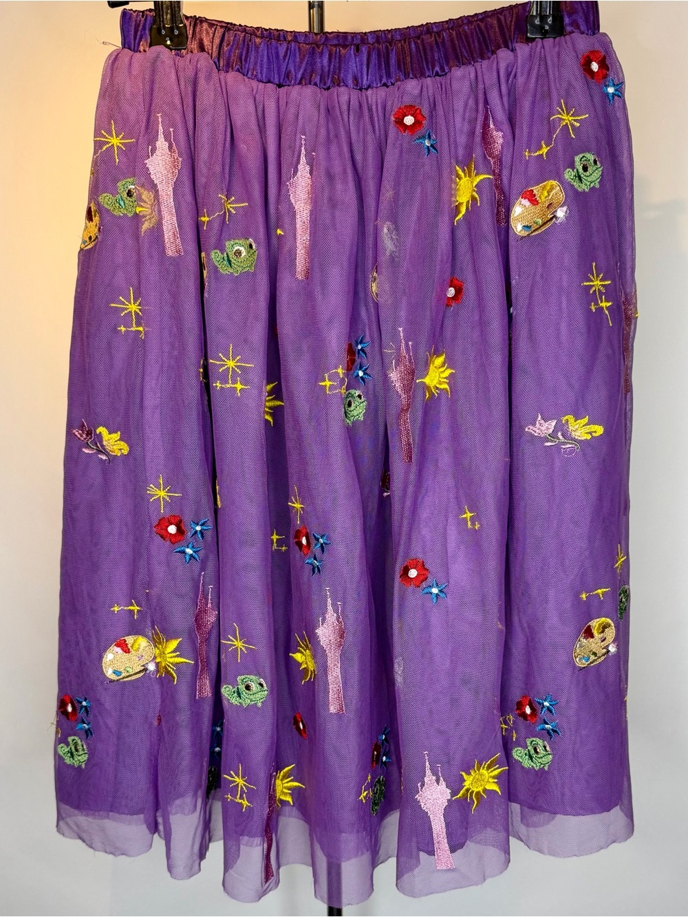 Hanna Andersson Disney Rapunzel Tangled Embroidered Tulle Skirt